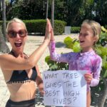 Lindsay Czarniak Instagram - How about a high five for the weekend?! #JOTD #jokes #laugh #tropical #vacatiom #weekend #family