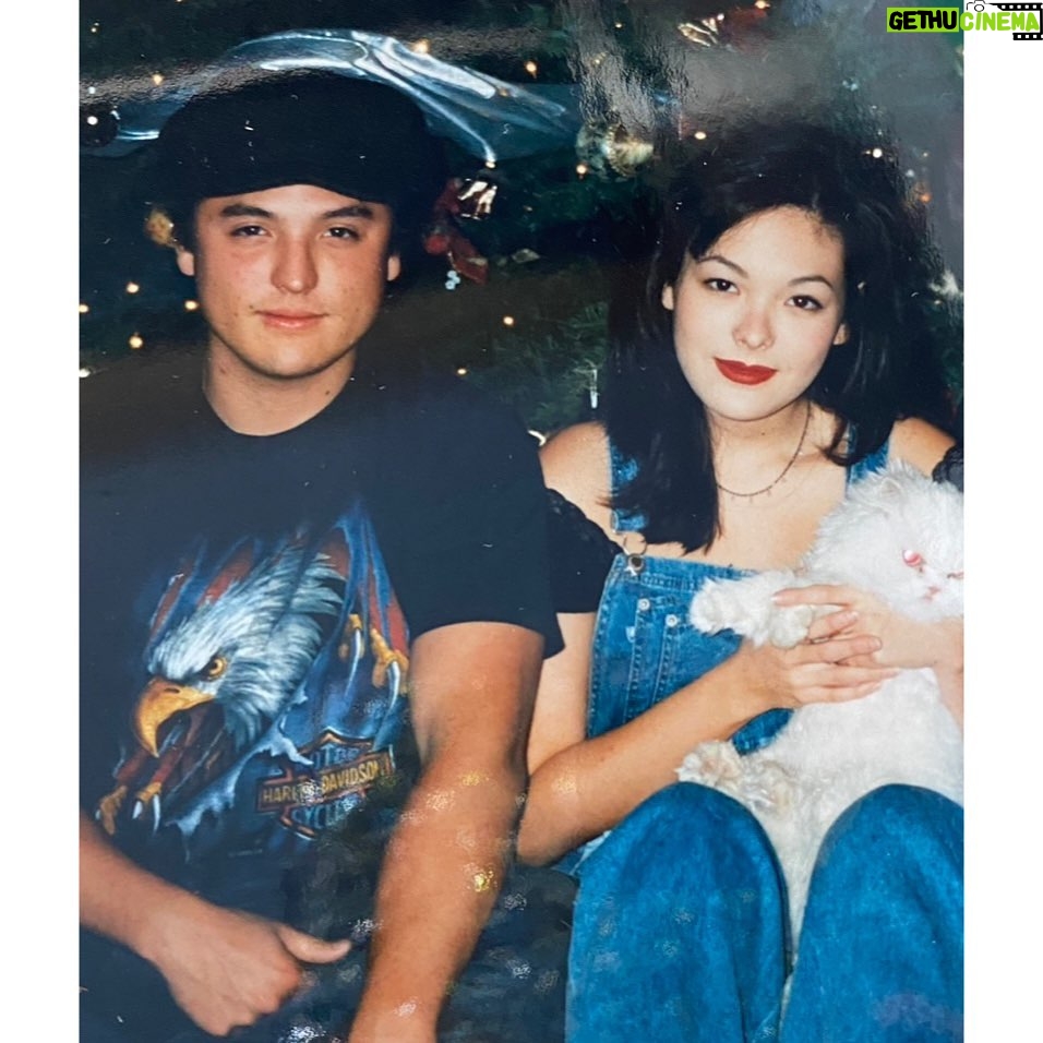 Lindsay Price Instagram - Happy Birthday B. I love you more than you loved this Harley Davidson tshirt. @bobthebutcherofbliss you are my best friend and my hero. Xo sissy. #bff