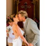 Lindsay Price Instagram – Happy Anniversary @curtisstone! Here are two of our 4 weddings.  Don’t have any pictures from the one in Vegas and the one you split your pants at so we can just remember those ones in our hearts and minds.  Love u.  This is fun.
