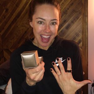 Lindsey McKeon Instagram - My man surprised me with this beautiful Bulgari ring hidden inside a Yeti coffee mug. Not sure if I should tell him I was going to be happy with the Yeti. 😉
