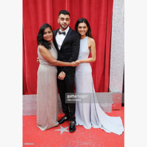 Lisa Ambalavanar Instagram - Last night at the British Soap Awards. #babysfirstredcarpet #britishsoapawards #bbcdoctors