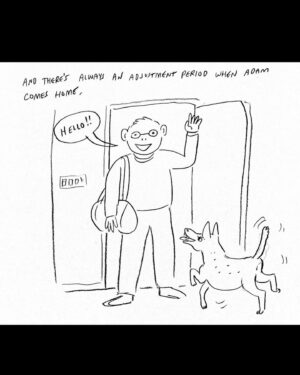 Lisa Hanawalt Instagram - Going feral! This might be my last one today because I gotta go finish this big messy painting! #hourlycomicday #hourlycomicsday #hiss