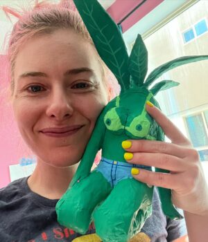 Lisa Hanawalt Instagram - Plant Babe Papier-mâché. Wrote a how-to with lots of process pics for my patreon, link in bio. 🤌🍃 #plantbabe #papiermache
