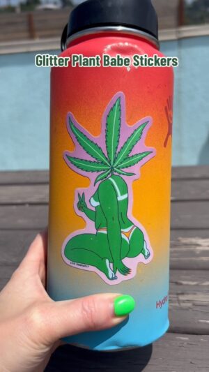 Lisa Hanawalt Instagram - Plant Babe Stickers drop Wednesday August 16 at 10am PST 🍃🌿😛 I made super limited quantities to start, so get readyyyy! #sticker #plantbabies