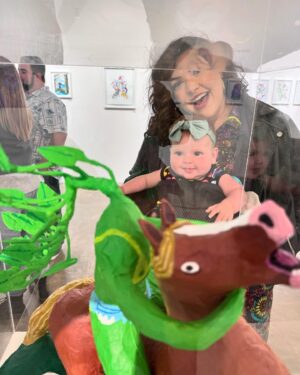 Lisa Hanawalt Instagram - Fun show!! All my work is now viewable (and available to buy) on the @gallerynucleus website! The show is up for a few more weeks if you want to gawk at this papier mache horse in-person and try to guess what part of it has a roll of pennies hidden inside. 👀