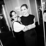 Lisa-Marie Koroll Instagram - Double trouble @lisa.vicari 🖤 Thank you for the wonderful evening @armanibeauty Styling @leenazimmermann @emporioarmani @bulgari Glam @philippverheyen @tillzettl @armanibeauty #makeup