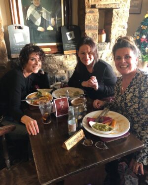 Lisa Stansfield Instagram - The three sister convened over lunch. All cosy up there on the moors.  X