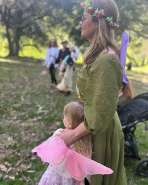 Lisa Whelchel Instagram - We went on a fairy hunt adventure in the park this morning and met the loveliest fairies and princesses. We also met a troll but he was a bit spooky! We even found a rock that sparkles in the light. We decided a fairy must live in it. It was a fairy wonder-full day! 🧚🦄🧌💖