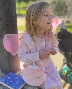 Lisa Whelchel Instagram - We went on a fairy hunt adventure in the park this morning and met the loveliest fairies and princesses. We also met a troll but he was a bit spooky! We even found a rock that sparkles in the light. We decided a fairy must live in it. It was a fairy wonder-full day! 🧚🦄🧌💖