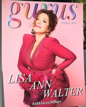 Lisa Ann Walter Instagram - Kicking off pride 
@gurusmagazine launch #30days30voices covers
- among stellar company. You made it happen, @derekwarburton!
.
Modern Dynasty look by @_zhivago_ 
Style @miss_kellyjohnson 
Hair @dvohair 
100 carat emerald & diamond necklace - @toddsensoli