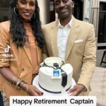 Lisa Leslie Instagram - Thank you for your service and protection of our country with the #Airforce🇺🇸 and being an amazing essential worker flying for @ups especially during the pandemic! Happy retirement my love♥️♥️♥️🙏🏾🙏🏾🙏🏾 #35years of service