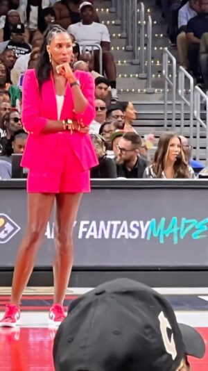 Lisa Leslie Instagram - I love my team @thebig3 @big3triplets we won again!!!! We are heading to the Championship!!! Let’s Goooo!!! What a blessings to coach these amazing men🙏🏾🙏🏾🙏🏾 1 More… pray for us Saints and Sorors!!!💕💚
PS. I’m thankful to all the ladies and wives that support my players😘😘😘😘😘