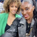 Lisa Leslie Instagram - Work hard play hard! Had a blast with @tallswag attending my first @nba @warriors game! Thanks @klaythompson and @money23green for having me! I appreciate the love😎😎