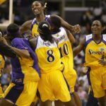 Lisa Leslie Instagram - On this day in 2002, @lisaleslie became the first WNBA player to dunk in a game 👑 She threw down a one-handed breakaway layup with 4:44 remaining in the first half in Los Angeles’ matchup vs. Miami at the STAPLES Center 🙌 Tune in as the @la_sparks host the @nyliberty today at 4pm/ET on @ESPN!