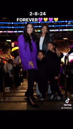 Lisa Leslie Instagram - Thank you @vanessabryant It was the perfect day to celebrate Kobe in the most beautiful way possible! 2-8-24 #MambaForever #Mambacita💜💛💜💛