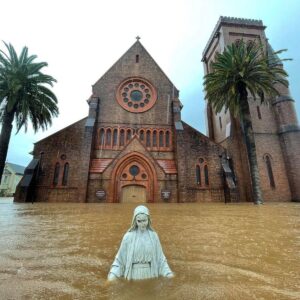 Lisa Wilkinson Instagram - It’s just about impossible for me to put into words what I’ve seen on the ground here in Lismore this week. Lives and livelihoods destroyed, hearts broken, homes beyond repair, their entire contents - everything these beautiful families once held dear - now mud-soaked and strewn in metres-high piles on the footpath awaiting giant garbage trucks heading for the tip. Tables they once sat at, beds they once slept in, photos they once cherished, bikes, dolls, toys, fridges, TVs…every momento part of someone’s story, every broken tile a piece of someone’s home. 
I’ve found myself as we’ve walked these streets, imagining the robust lives that just two weeks ago were being lived here never knowing what was heading their way. These homes are now empty, most uninhabitable, their windows wide open hoping to extinguish the unmistakable gut-punching smell that floods leave behind. It’s the smell of death, rotting garbage, raw sewerage and mud. There are no dogs barking or birds tweeting, it’s just silent and that’s not what this area is. It’s normally so loud and colourful and now all you hear is the sound of gurneys and generators and helicopters. 
The devastation here is unimaginable, thousands upon thousands of people have been displaced, living in temporary accomodation, many living off the kindness of strangers. Those who are still here are raw, exhausted, and running on adrenaline, but the community spirit is incredible. That alone though won’t keep them going. Government response and assistance has been slow and in some cases non-existent, many are uninsured because of sky-high premiums, and tricky clauses…so they desperately need our help. This will take years to fix. So if you can spare anything at all, the following organisations are doing wonderful work not just in Lismore, but in ALL the affected flood zones of the last few weeks in NSW and QLD. Whatever you can spare, thank u. And please know it WILL make a difference🙏💔

@givit_aus
@lifelineaustralia 
@salvosau
@aussiehelpinghands 
@redcrossau 

Let’s do this!!! 🇦🇺

#flood #floods #lismore 

St Carthage’s Cathedral 📸 by Kirran Shah.