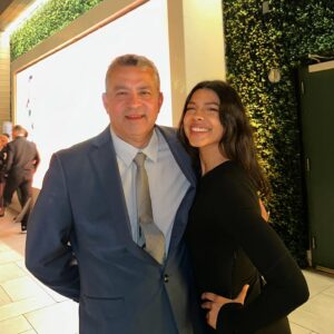 Lisseth Chavez Instagram - Pre-Oscars party 🥹🫶🏽 thank youuuu for the Invite👏🏽👏🏽 feeling sooo grateful #myDadandI1stOscarEvent #family