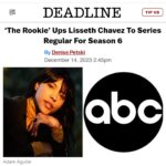 Lisseth Chavez Instagram - 🥹🙏🏽🙏🏽 LETS GOOOOOO!!!!! @therookieabc @abcnetwork 👏🏽👏🏽👏🏽