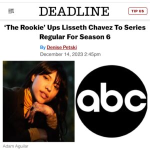 Lisseth Chavez Instagram - 🥹🙏🏽🙏🏽 LETS GOOOOOO!!!!! @therookieabc @abcnetwork 👏🏽👏🏽👏🏽
