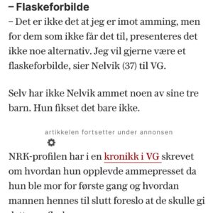 Live Nelvik Instagram - Til dere som ønsker å amme, men ikke får det til: JEG ER EN STOLT FLASKEMAMMA! (Til 3)