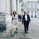 Liz Truss Instagram - Delighted to meet Estonian Prime Minister @kajakallas. Together we will defend freedom and democracy. 🇬🇧🇪🇪