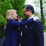 Liz Truss Instagram - Wonderful to see my good friend @dmytro_kuleba in Germany. We #StandWithUkraine 🇬🇧🇺🇦