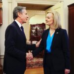 Liz Truss Instagram - Met @secblinken and agreed 🇬🇧🇺🇸 are united in our support for the Ukrainian people.   We #StandWithUkraine 🇺🇦