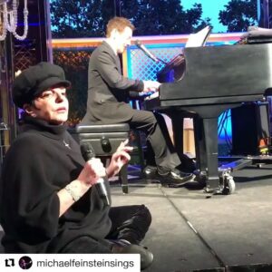 Liza Minnelli Instagram - My godmother was one of the most talented, all around, geniuses in the entertainment industry. I so love paying tribute to her and all she accomplished, whenever I get the chance. I love and miss you, #KayThompson 
Thank you, my baby, @michaelfeinsteinsings for asking me to perform this with you the other night😘♥️♥️♥️
#lizaminnelli #lizawithaz #michaelfeinstein #iloveaviolin #eloise