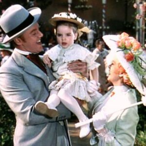 Liza Minnelli Instagram - Happy #Easter Kids! Yes, this is one of my earliest memories wearing an summer bonnett... making my silver screen debut in MGM’s “In The Good Old Summertime” with Mama and Van Johnson.