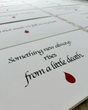 Loan Chabanol Instagram - I just came across these little quotes I wrote a while back for my first art show in New York. They accompanied a series of drawings I created that depicted the journey of a little clown going through life. The reading starts from the top left, then continues down, then to the top right, and down again. I am missing the last one; not sure where it is. It said, “And then I open my eyes, see the world for what it is, and understand I can’t change it. Only be a part of it.” 

Reading this again today, I feel that each chapter of life is so important and necessary to progress to the next level—the level you wish to reach.