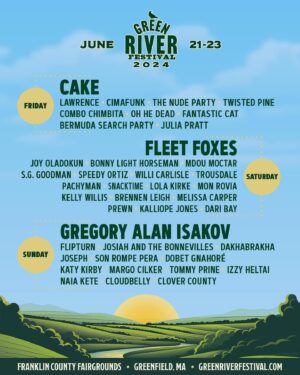 Lola Kirke Instagram - SO excited to announce I’ll be joining this great lineup for @greenriverfest in Greenfield, MA this Summer! 3-Day Passes are on sale now at the link in my bio. Single-Day and 2-Day passes on sale this Friday, January 26 at 10am EST! See you all in June 🤠

📸 @electraking 
💄 @jkinigopoulos
🐆 @rosegoldvtg
