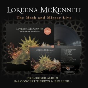 Loreena McKennitt Instagram - Recording 𝑻𝒉𝒆 𝑴𝒂𝒔𝒌 𝒂𝒏𝒅 𝑴𝒊𝒓𝒓𝒐𝒓 album 30 years ago at the legendary 𝐑𝐞𝐚𝐥 𝐖𝐨𝐫𝐥𝐝 𝐒𝐭𝐮𝐝𝐢𝐨𝐬 (@RealWorldStudios) in Wiltshire, England was magical. Loreena, 12 other musicians and a full choir gathered to record the album in the world-famous, old-mill-turned-studio founded in 1980 by Peter Gabriel (@itspetergabriel).
 
The recording that transcends genres went on to sell over two million copies. That music created memories and forged bonds that thrive to this day – 30 years on. And now, a live version of the album recorded at the Palace of Fine Arts in San Francisco in May 1994, originally for radio syndication throughout the U.S. and Canada, is being released June 14th as 𝑻𝒉𝒆 𝑴𝒂𝒔𝒌 𝒂𝒏𝒅 𝑴𝒊𝒓𝒓𝒐𝒓 𝑳𝒊𝒗𝒆, followed closely by the June 26th launch of Loreena’s 𝑻𝒉𝒆 𝑴𝒂𝒔𝒌 𝒂𝒏𝒅 𝑴𝒊𝒓𝒓𝒐𝒓 30𝒕𝒉 𝑨𝒏𝒏𝒊𝒗𝒆𝒓𝒔𝒂𝒓𝒚 𝑻𝒐𝒖𝒓, bound for Greece, Turkey, Spain, Germany and Italy. 
 
Pre-order the recording and find concert tickets in bio link @LoreenaMcKennitt