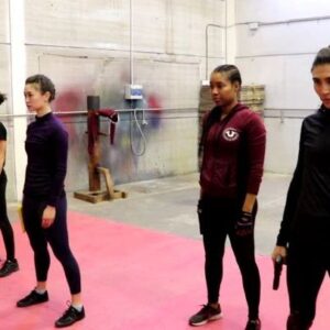 Lorena Andrea Instagram - Running the world🦸🏽‍♀️👉🏽 @oliviadelcan @kristina_tonteriyoung @iamtoyaturner 🙌 honoured to be part of this sisterhood 💜@warrior_nun_netflix