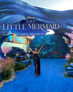 Lorena Andrea Instagram - It was a magical night ✨

@hallebailey is sensational as Ariel 🌟

I can’t wait for you all to see this movie 💙