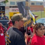 Lorenza Izzo Instagram – Mornings are for picketing #sagaftra @sagaftra @wgawest