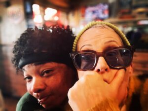 Lori Petty Instagram - - new album out soon by @knotstoopid and moi we only have the cover art 😂 love y'all @sidewalkcafevb #venicebeach