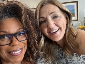 Lorraine Toussaint Instagram - Basking in the timeless birthday glo of my sweet friend @gloreuben. Love you🍾🎉❤️