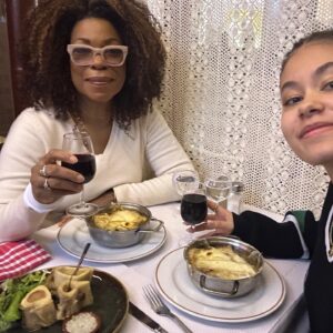 Lorraine Toussaint Instagram - All the views, art and food during a spontaneous stop in Paris with my girl.