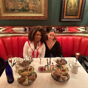 Lorraine Toussaint Instagram - My girl took me to tea for my birthday. 🥹