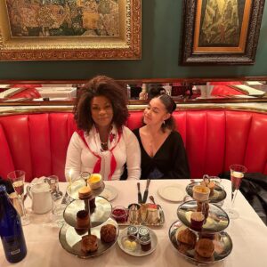Lorraine Toussaint Instagram - My girl took me to tea for my birthday. 🥹
