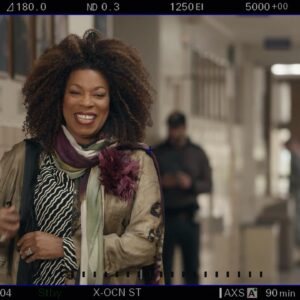 Lorraine Toussaint Instagram - My baby at work with me today. It’s a wonderful birthday. 🤍