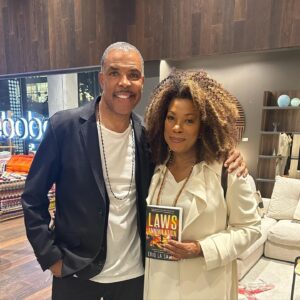 Lorraine Toussaint Instagram - So proud to have hosted the signing of my friend @eriqlasalle’s third book “Laws of Annihilation. 🤍

#TheMartryMaker