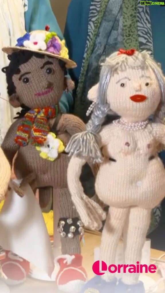 Lorraine Kelly Instagram - “It wasn’t knitting them, that was the easy bit. It was the shaping and the molding.” @lorrainekellysmith spoke to Britain’s naughtiest knitters, Sandra Witcombe and Di Wheeler, as they reacted to the controversy surrounding a group of naked knitted dolls in a café window in Somerset 🧶 Maybe knitting naughty things is the way forward! What do you think? 😂 #Lorraine