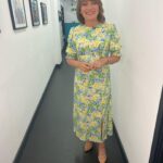 Lorraine Kelly Instagram - Todays dress from @nobodyschild - thanks @helenhandmakeup and @bronaghwebster