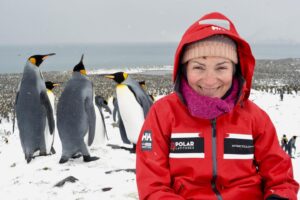 Lorraine Kelly Instagram - Happy World Penguin Day - me enjoying the company of glorious King Penguins in #antarctica #worldpenguinday
