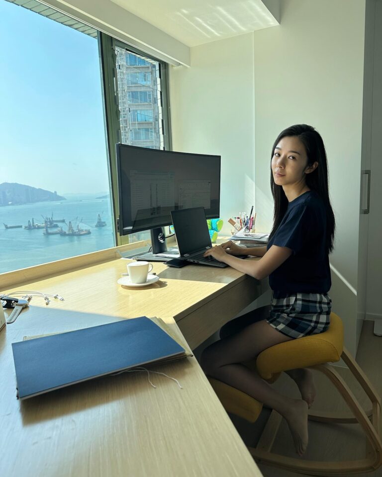 Louisa Mak Instagram - 😐 making up some work on a Sunday because I took a day off mid-week to shoot @indicaidhk’s #yesweecan ad! PS thank you to the person taking photo for not complaining #working2jobs