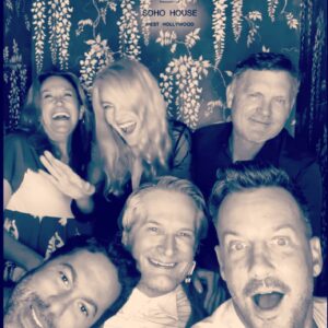 Louise Lombard Instagram - Birthday shenanigans with these glorious humans..love you guys 💗

#birthdayshenanigans
