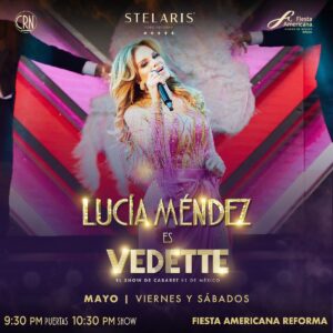 Lucía Méndez Instagram - Lucía Méndez y todo el elenco de Vedette te esperan este fin de semana en el Nuevo Foro Stelaris. Vive una verdadera noche de cabaret. Cena, show y drinks. 

#cabaret #luciamendez #viernes #sabado #weekend #cdmx #bar