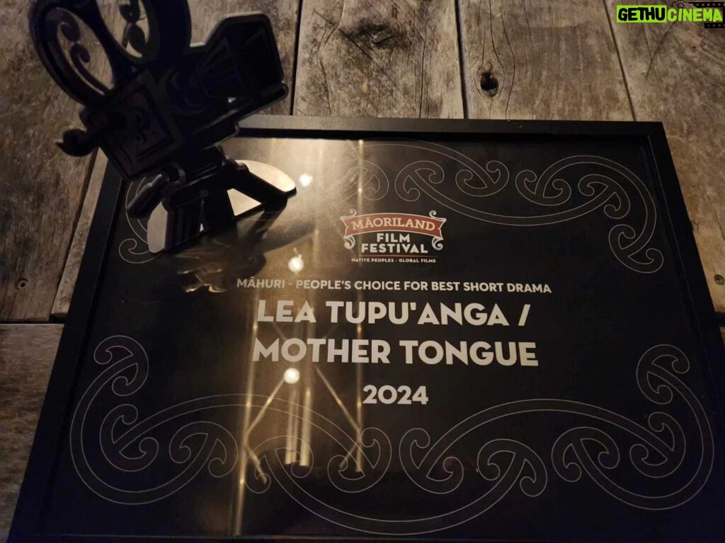 Luciane Buchanan Instagram - Malo 'aupito @maorilandfilm what a wonderful surprise ❤️ a huge thank you to everyone who voted for us & has supported our films journey! Thanks to @affromullet for receiving it on behalf of us & for being such a brilliant panel speaker, set designer & sister 🥰 thanks to the @taropatchcreative team who have represented & had a wonderful time running amuck all over @maorilandfilm with @samson_rambo & @thewesternguide 😅 we are so greatful our film made it to this awesome festival 🤞next year we get to go too!! Ofa lahi atu all ❤️🙏 @lucianebuchanan @runcharliefilms @stuntsactor @mikeyfalesiu @carylineboreham @little_greenie421 @ana_corbett @cantbefranc @anastasiadoniants @mafileomafia @stephengallaghermusic @ianleaupepe @frankieadams @spyccmusic 💫
