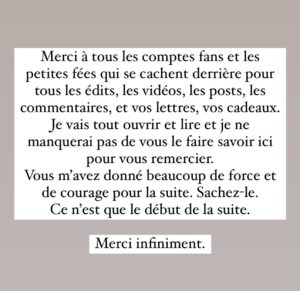 Lucie Bernardoni Instagram - Bon, ok, j’ai écrit deux fois « suite ». 
Un Merci ne suffit pas. 
Je sais le temps que ça vous a pris et l’énergie. 
Imaginez un apéro géant avec les 237 k ! 

Alors merci x100000000000 

Mamma Lucia